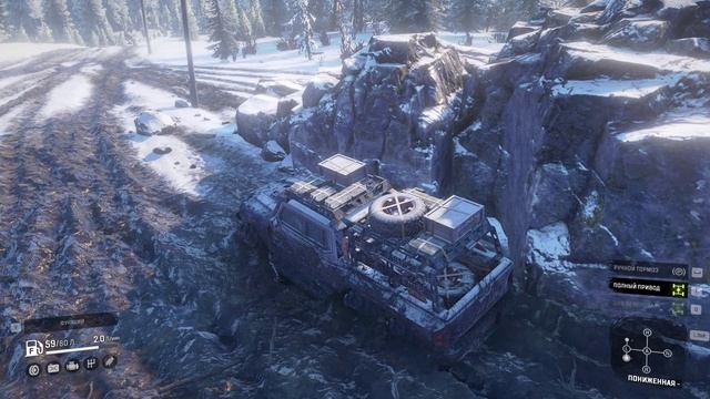 SnowRunner Смертоносная дорога тест Rezvani 2 серия