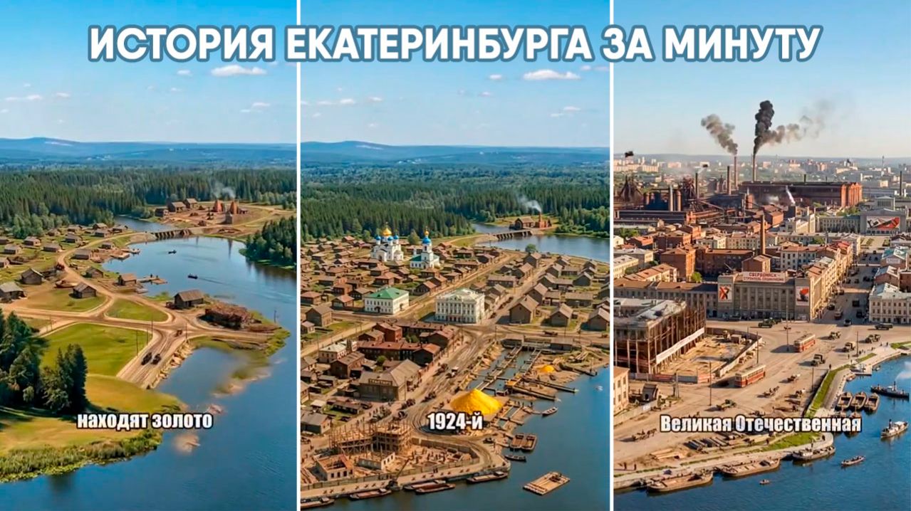 История Екатеринбурга за минуту