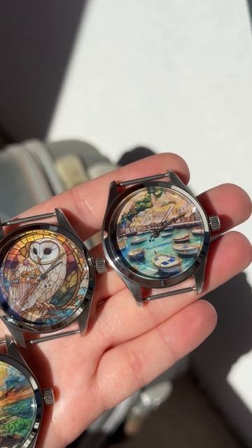 Часы Ракета-Patek Philippe и часы Ракета-Jaquet Droz эмаль (сапфир+сталь)