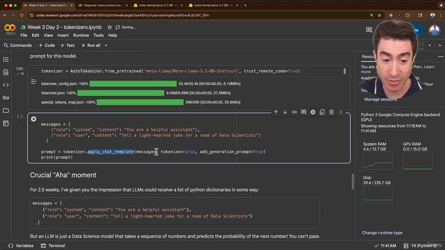 73. Day 3 - How Chat Templates Work - LLaMA Tokenizers and Special Tokens