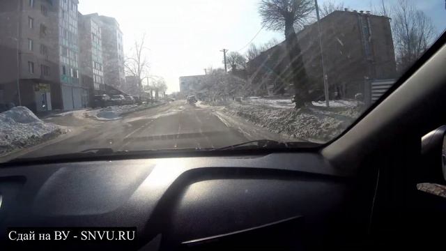 Артём. Центр - Вокзальная. Экзаменационные маршруты ГАИ г. Артём