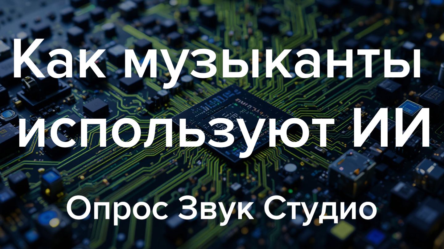 GdebubenAI - Как используют музыканты ИИ, опрос Звук Студио