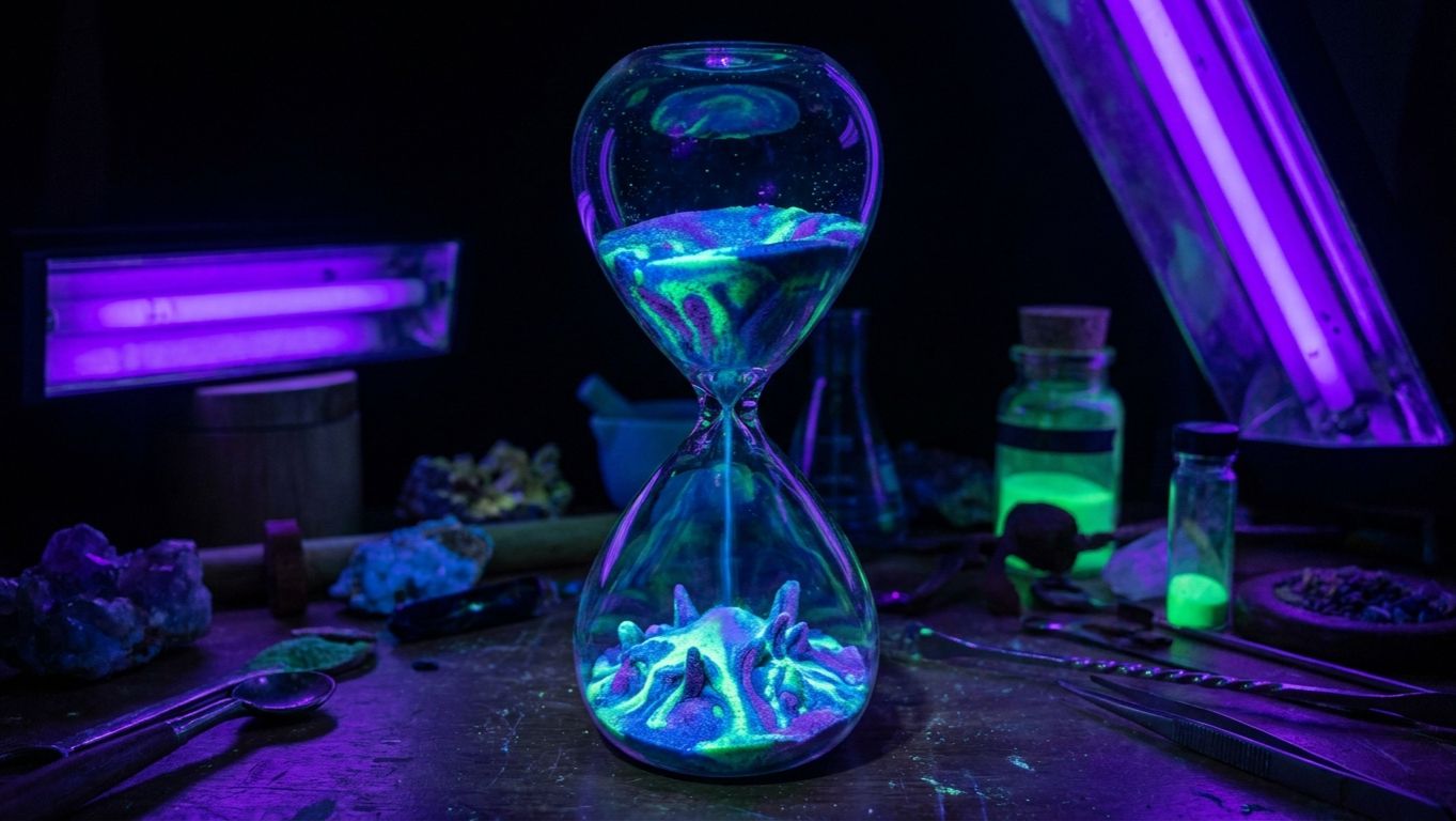 Радужный дождь из кинетического песка