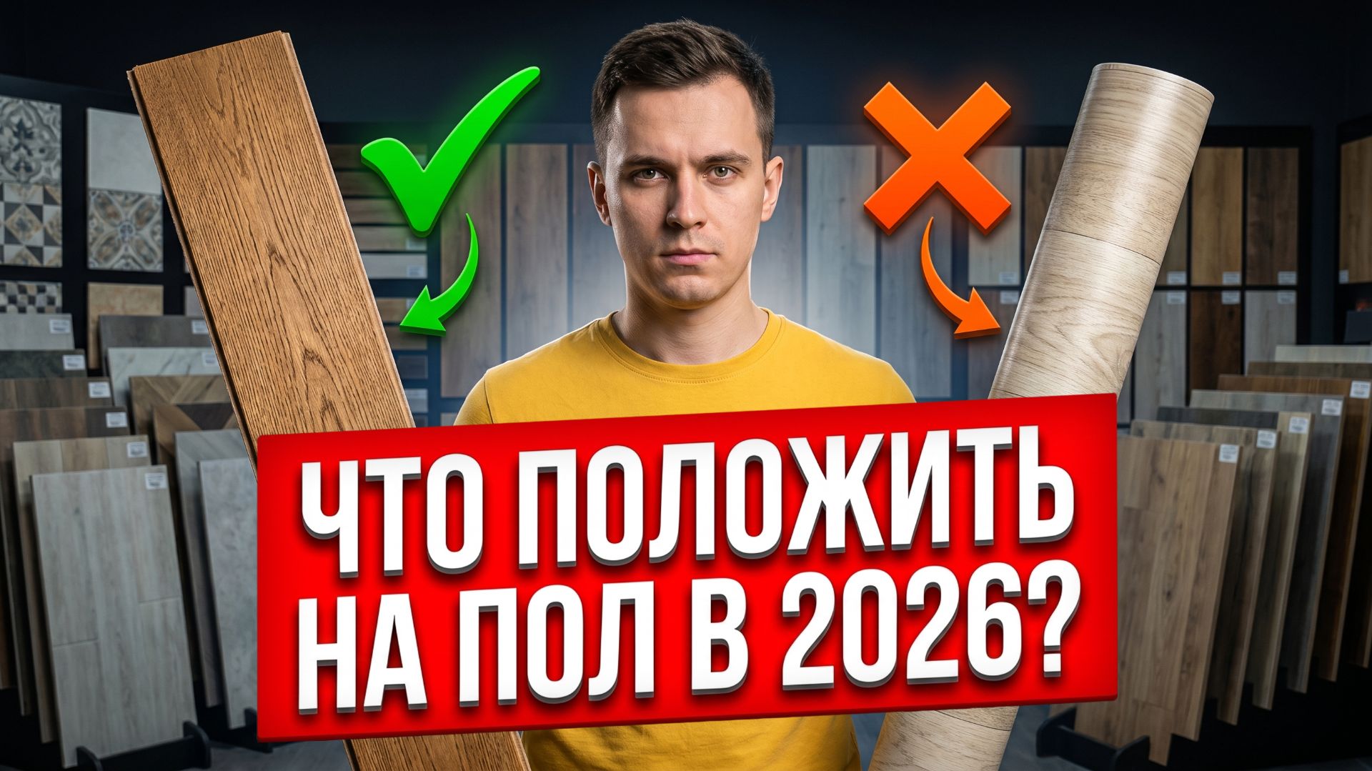 Что положить на пол в 2026? Какое покрытие выбрать: Ламинат, керамогранит, доска, кварцвинил, паркет