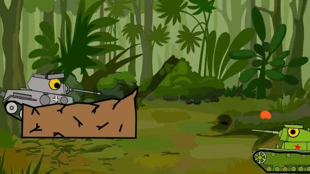 моя первая 2д анимация живых танков.