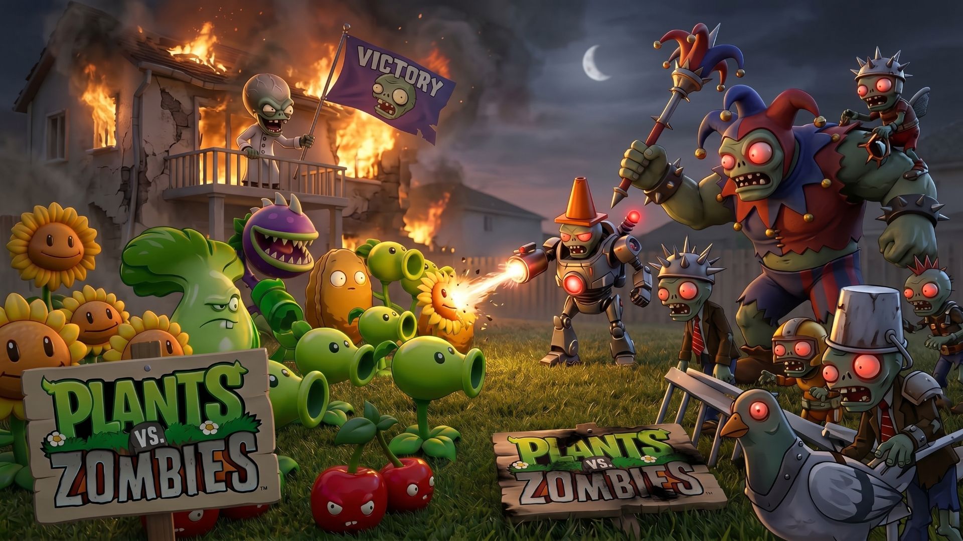 Растения против Зомби ПвЗ Fusion Plants Vs. Zombies Hybrid Grafted Mod PvZ мод Битва прохождение топ