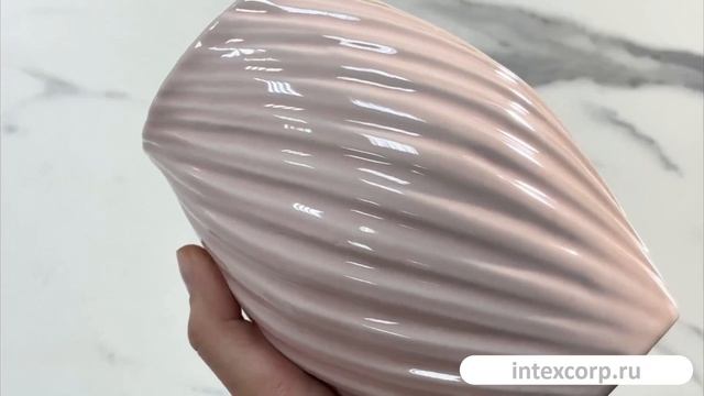 Декоративная ваза ЭЙМЕРИ, керамика, жемчужная, 16 см, ALX619160-3