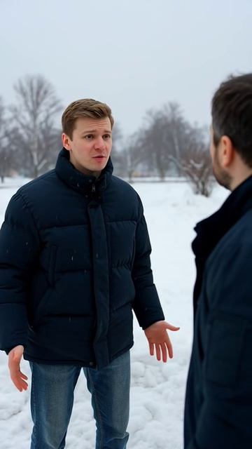 😂 «Соседские разборки зимой»