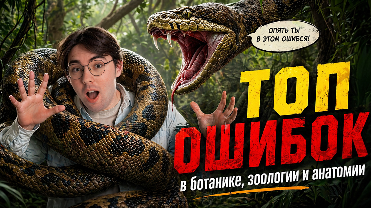 ТОП ОШИБОК в ботанике, зоологии и анатомии | Никита Павлов | Умскул