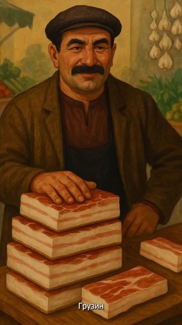 Смешная история про сало и грузина.