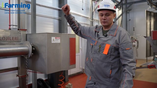 Пневмо платформа для двух операторов с барабаном для снятия шкуры с фиксатором для передних ног.