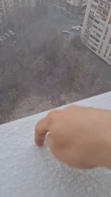 ❄ Снег идет на севере Ульяновска  Надеемся, последний 🙏