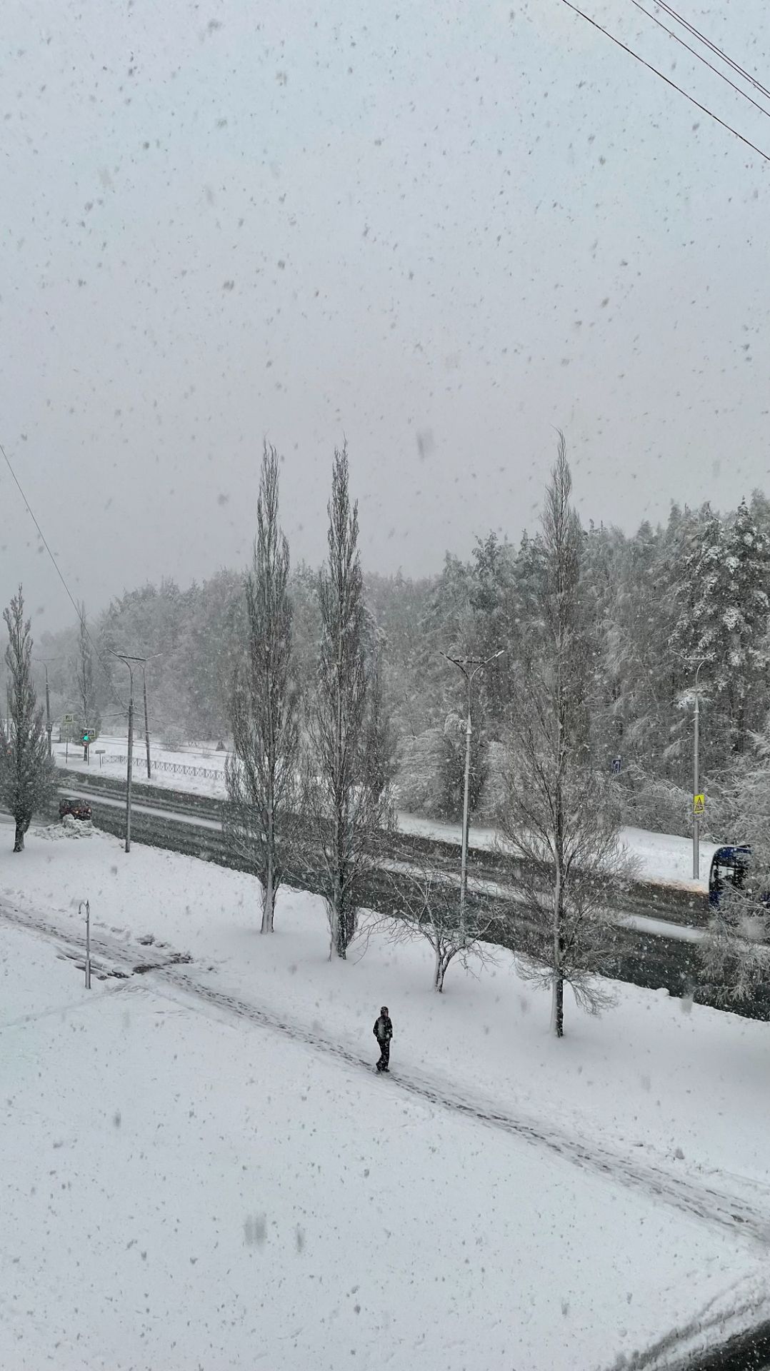 Второй день снова зимы в конце апреля