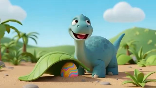 Друзья динозавры весело считают яйца. Мультфильм для детей и малышей 2026