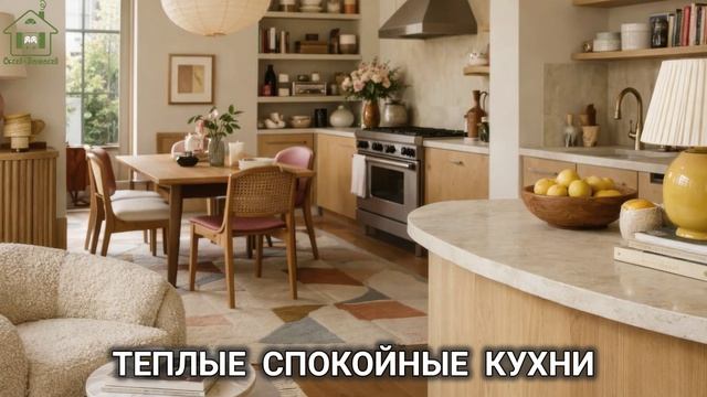 Теплые спокойные кухни фото идеи для вдохновения (15)