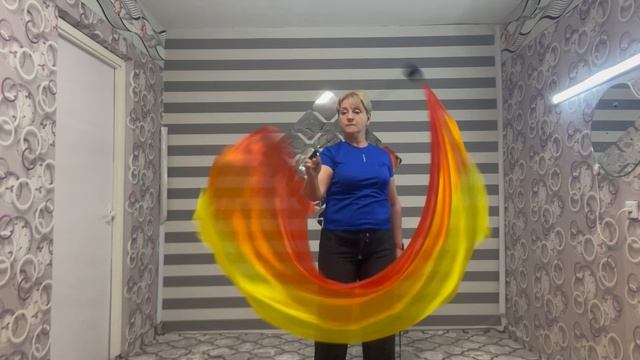 Пои со шлейфами Круговые движения