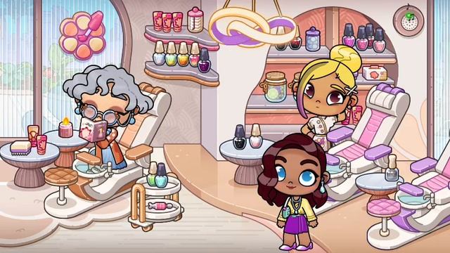 Я сегодня себе сделала реальный маникюр в аватар ворлде!