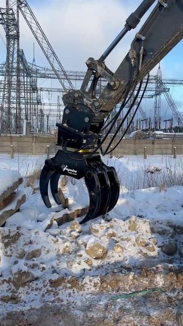 Лесной грейфер Impulse – проверяем возможности #спецтехника#экскаватор #грейфер