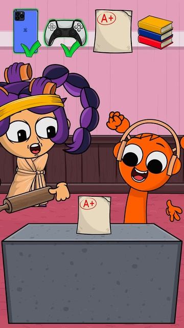 Home or School 🤣🤪 Split Challenge Sprunki-Craft #shorts #sprunki #animation #funny #meme