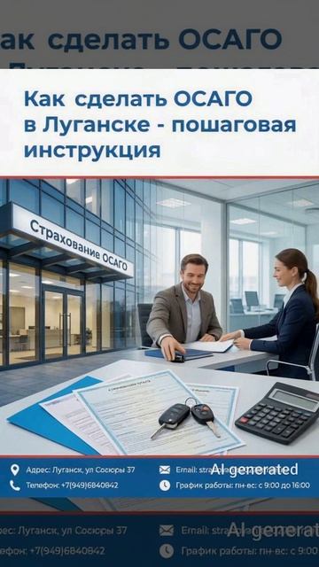 Как сделать ОСАГО в Луганске. Инструкция