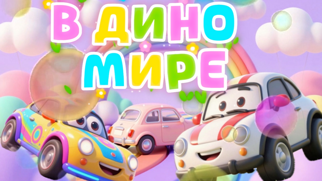 Машинки В Дино стране, мультфильмы и песенки про машинки для детей