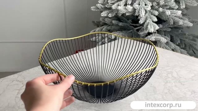 Ваза для фруктов РИСТИККО ВЭЙЛЬ, металл, 30 см, 10138769824345.