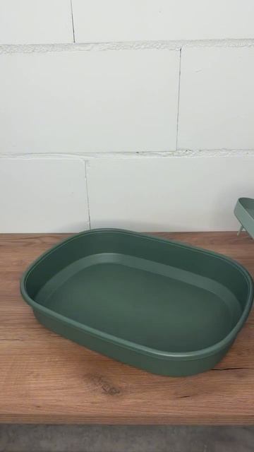 Лоток №1 для кошек с сеткой RICH BREED зеленый