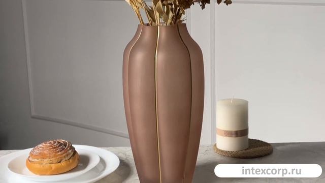 Декоративная ваза ВЕРЕНА, стекло, 30 см, 820585