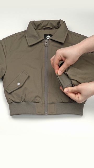 88367_Куртка-бомбер_beige | Happy Baby