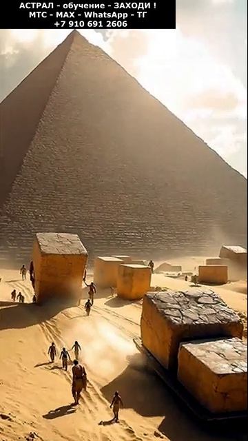 Как строили пирамиды Египта. Древний Мир. Красиво. Нейросеть. ИИ #древний #мир #красиво #ии #история