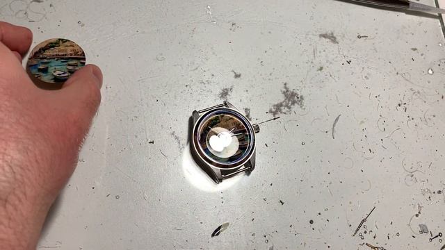 Дмитрий Бродниковский-часы Ракета-Patek Philippe эмаль (сапфир+сталь)