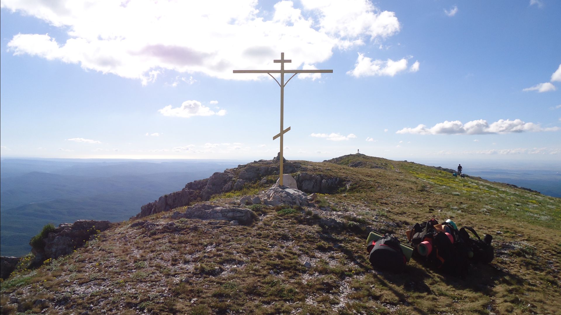 Чатырдаг, подъем на верхнее плато по южной тропе