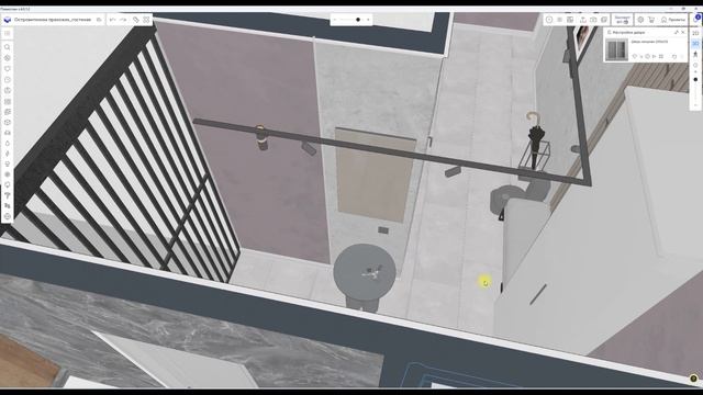 Прихожая и коридор в брутальном индустриальном стиле с элементами неоклассики.