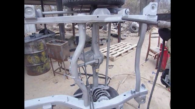 Пескоструйная очистка и цинкование рамы