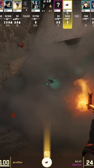 Auraflow красиво раздал хэдшоты, но только минус 4