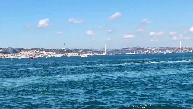 Уезжаем из Стамбула через Босфор в Грузию, морская переправа на пароме. Елена Тяжева. МНШУ