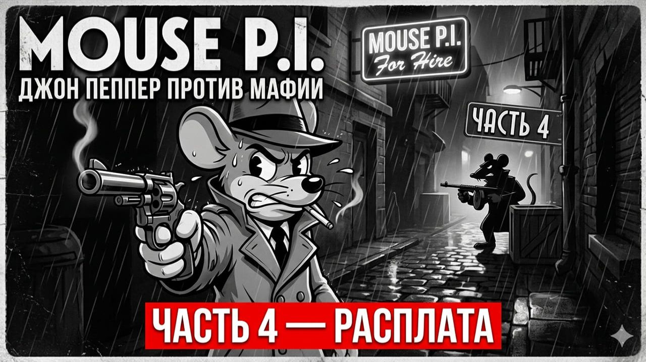 MOUSE: P.I. For Hire — Джон Пеппер против коррупции Маусбурга 🐭 Часть 4 | Стрим
