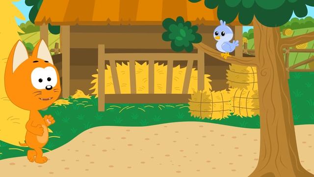 КВА-КВА - Котенок Котэ - Учим голоса животных Песенка для детей малышей