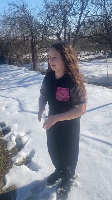 У нас снова снег ❄️