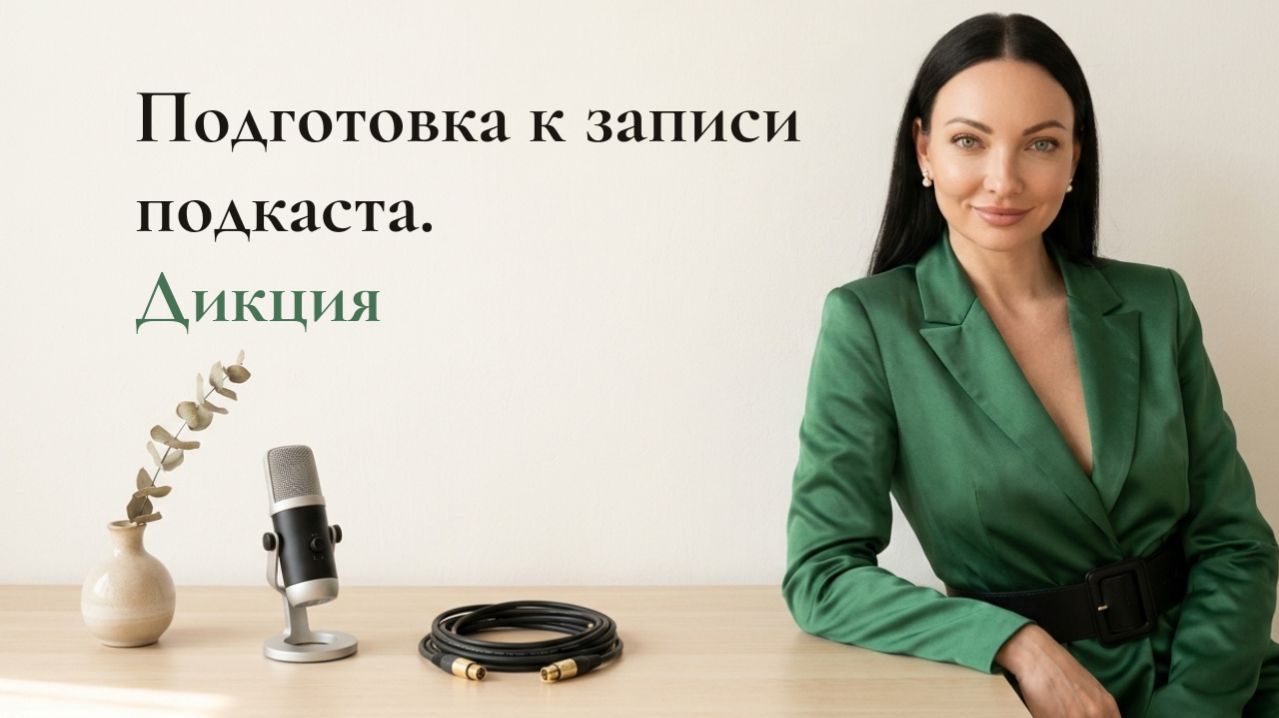 Подготовка к съемке подкаста. 3. Дикция