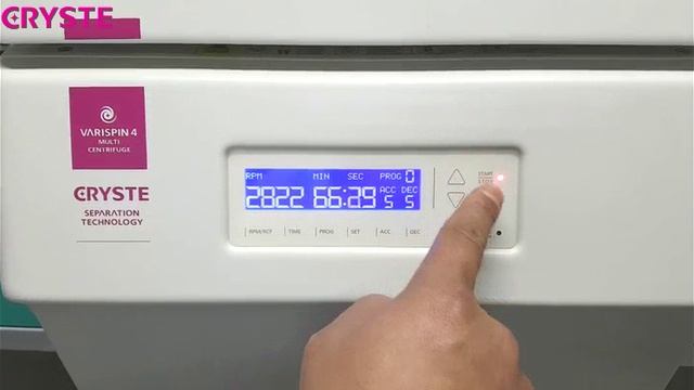 Управление центрифугой Varispin 4