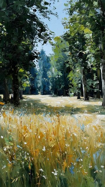 Опушка леса (картина #1148) / Арт-студия Нормова