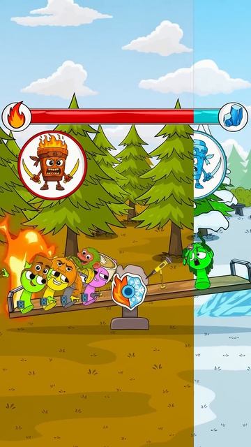 Ultimate Singing Showdown 🎤❄️🔥 #animation #shorts