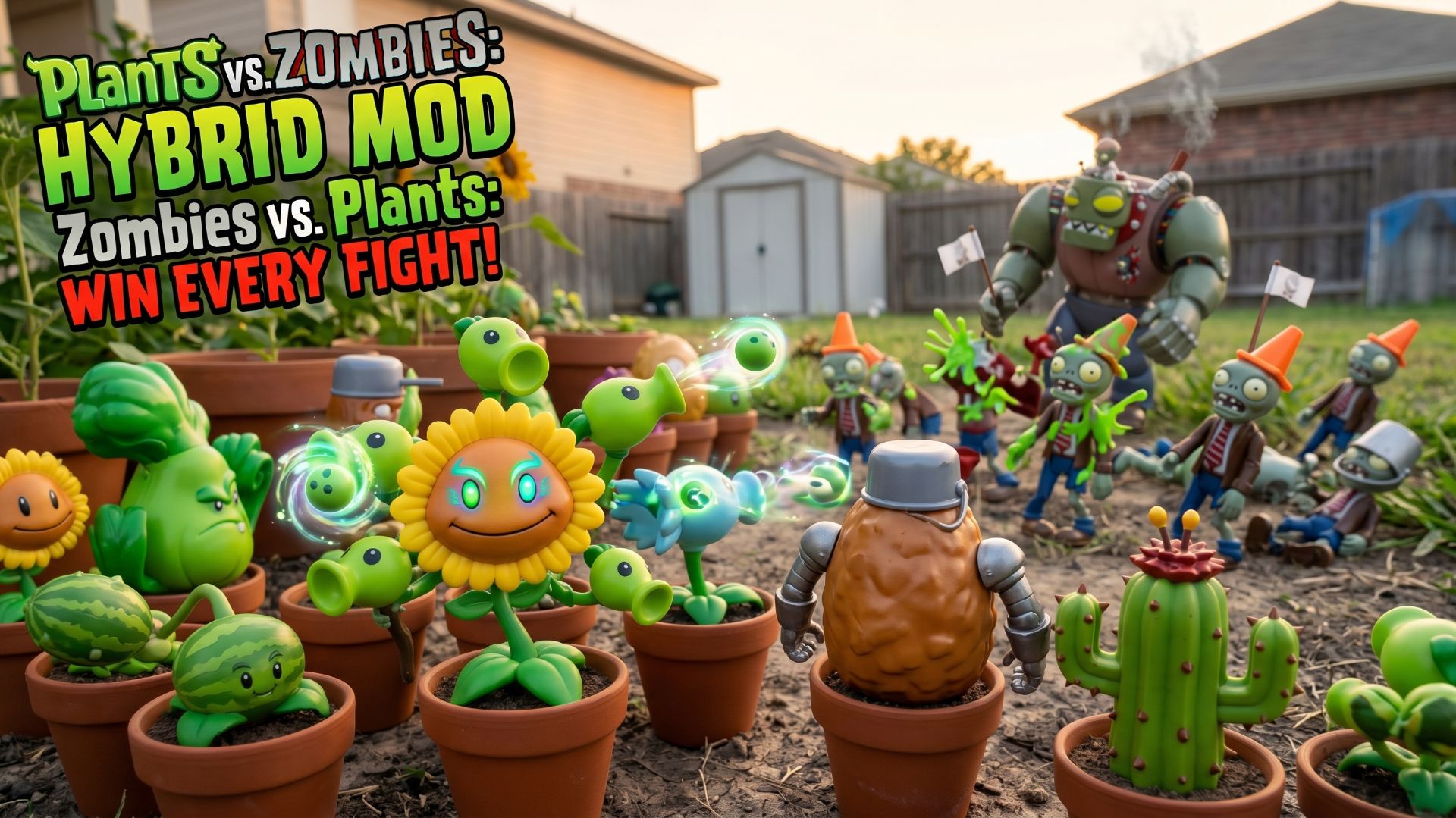 Орда Зомби Hybrid Plants Vs Zombies PvZ Растения против Зомби ПвЗ