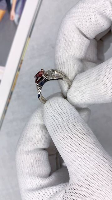 Кольцо с турмалином и бриллиантами арт: К1501202602