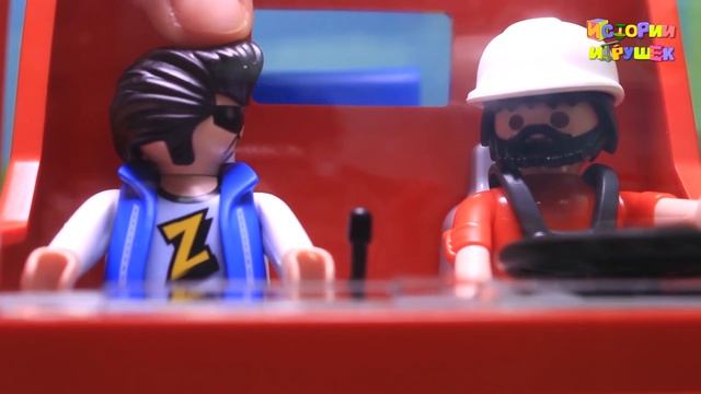 Видео для детей - Мультики для детей с игрушками Плеймобил - Взломанный сейф.