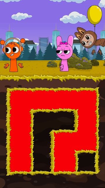 Trapped in the Maze! 😱 #animation #shorts