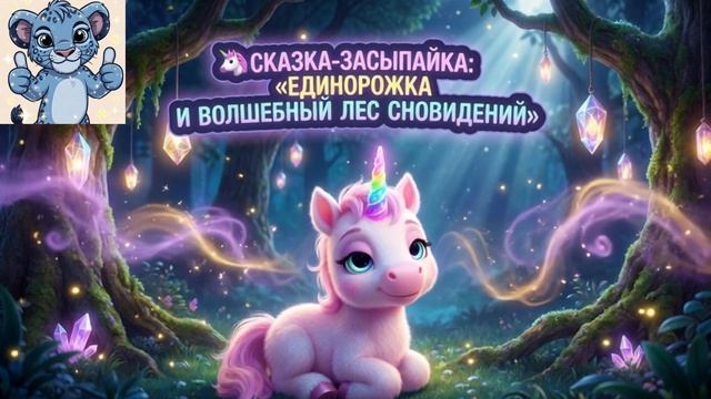 СКАЗКА-ЗАСЫПАЙКА ЕДИНОРОЖКА И ВОЛШЕБНЫЙ ЛЕС СНОВИДЕНИЙ. мультики для малышей. видео для детей