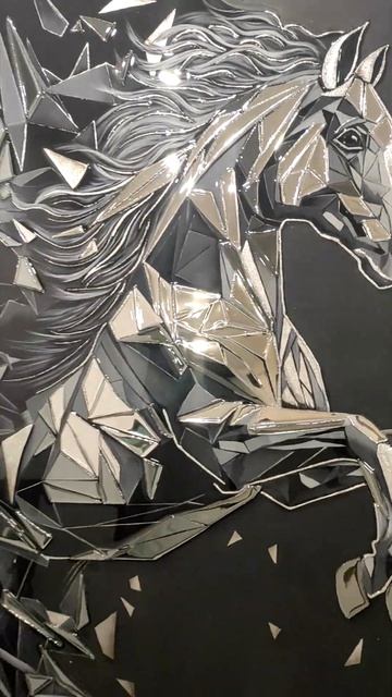 Разрыв иллюзий #современнаякартина #art #дизайнинтерьера #премиальныйдекор #интерьернаякартина #конь