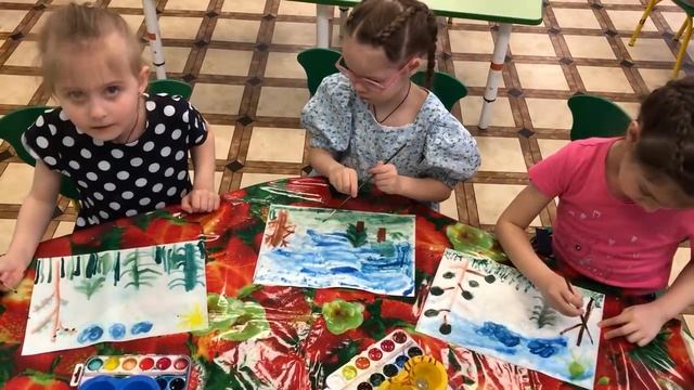 Фрвагмент нетрадиционного рисования